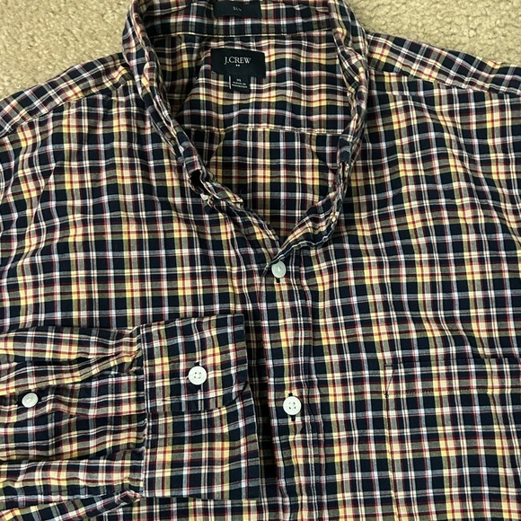 J. Crew Men’s XL Slim Fit Long Sleeve Button Down Shirt - Picture 8 of 8
